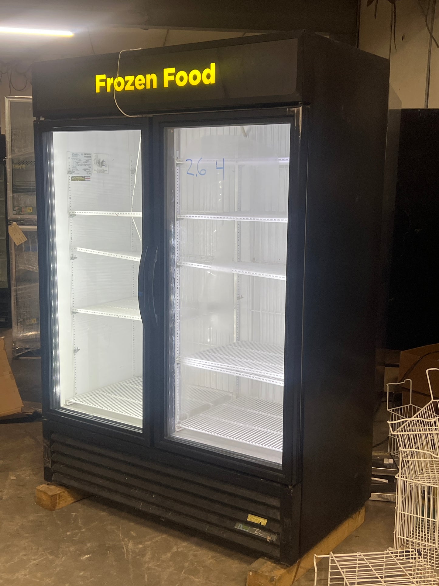 True Brand 2 Door Freezer (Black)