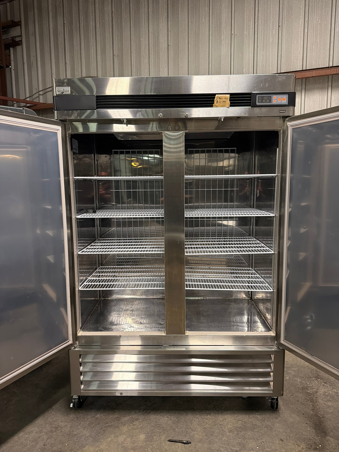 Used 2 Door Seoulaire Stainless Steel Cooler - #00002