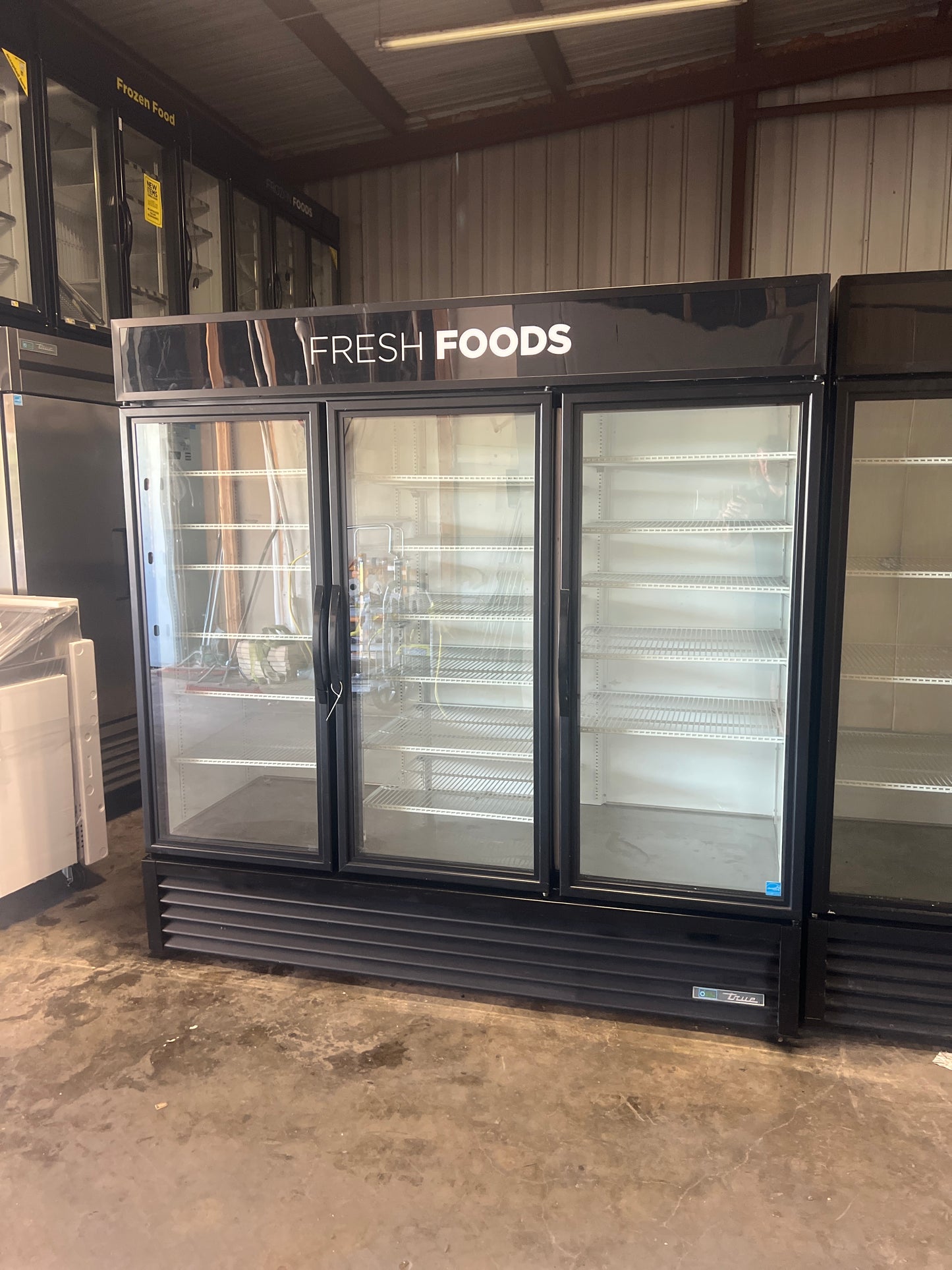 True Brand 3 Door Cooler (Black)