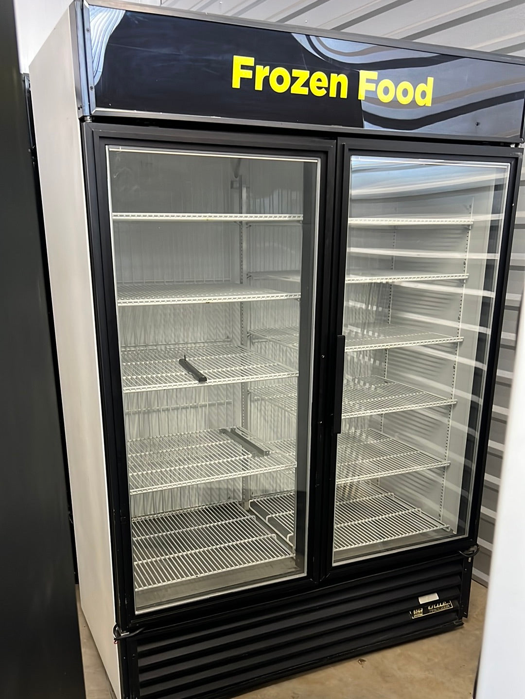 USED True Brand 2 Glass Door Freezer