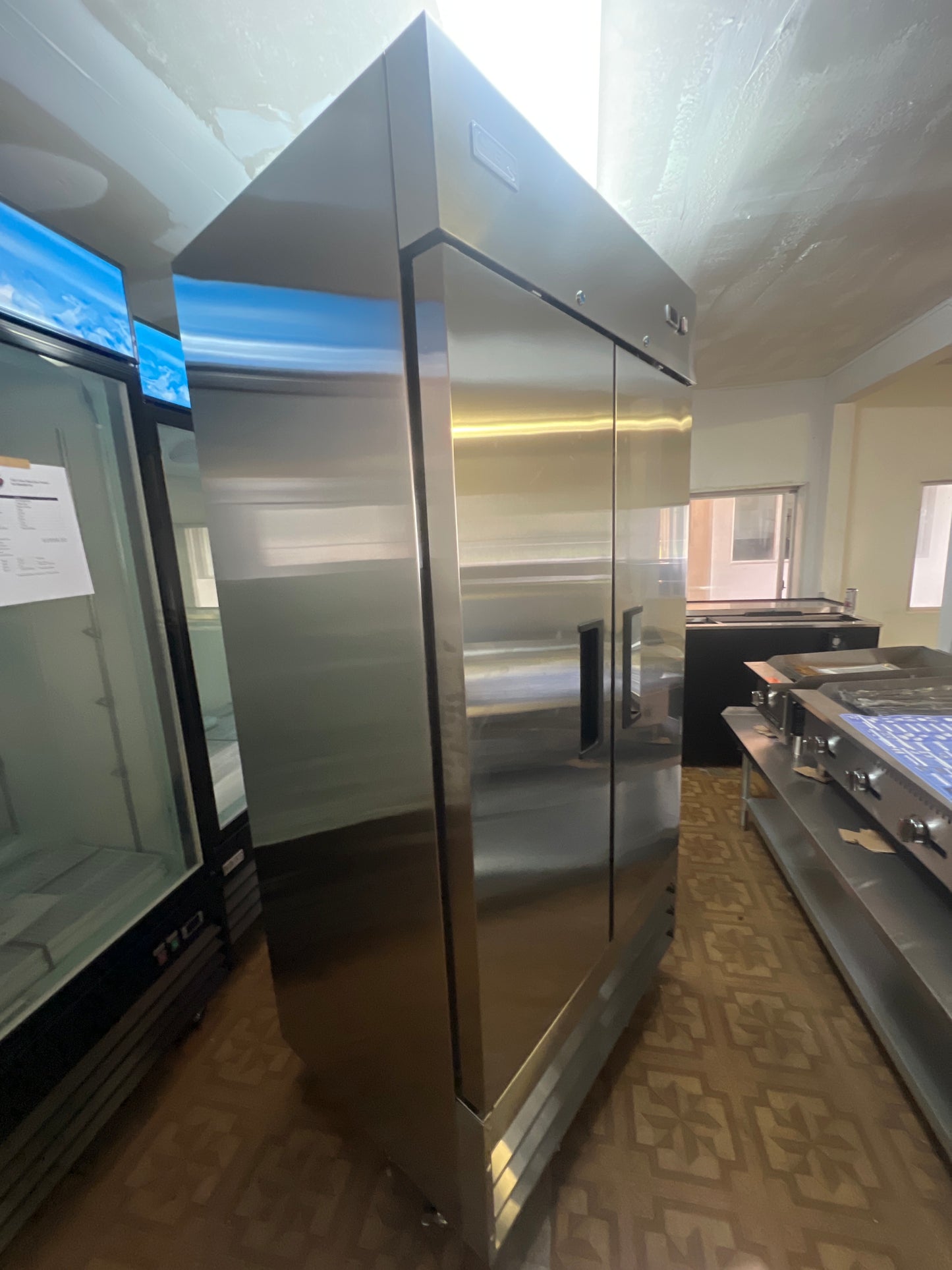 CES COMPACT 2 Door Stainless Steel Freezer (28 cubic ft)