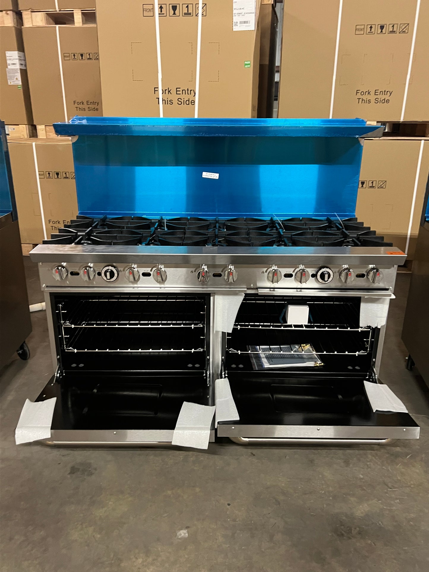 Dukers 60" 10 Burner Stove with Ovens