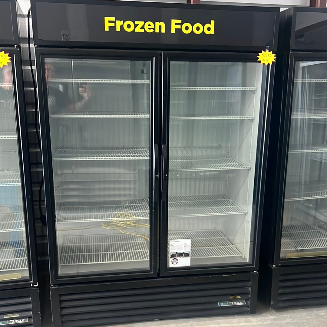 USED True Brand 2 Glass Door Freezer