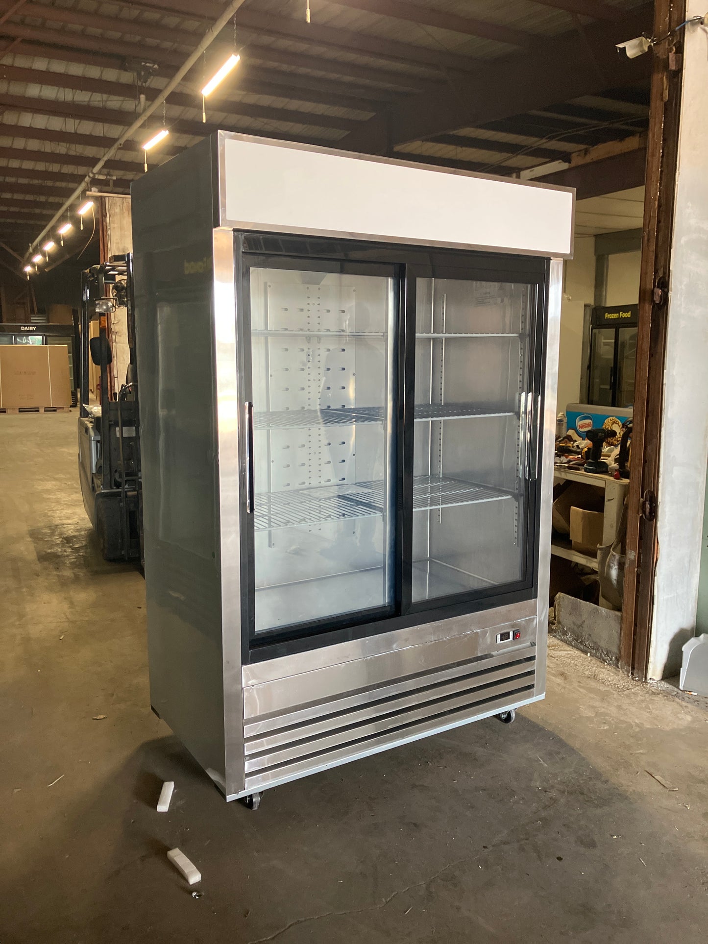 Ctoria 2 Door Stainless Steel Glass Front Cooler