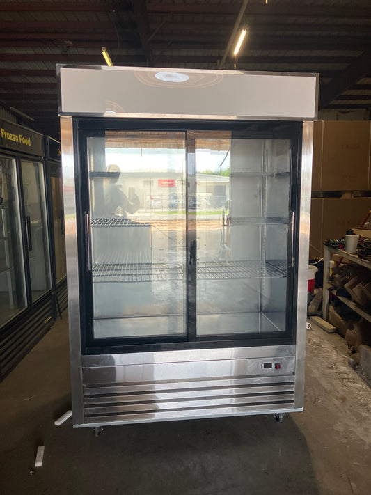 Ctoria 2 Door Stainless Steel Glass Front Cooler