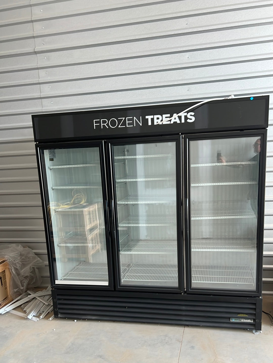 USED True Brand 3 Glass Door Freezer