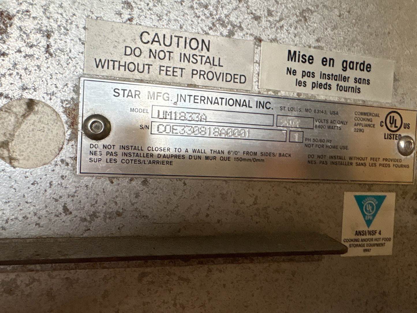 Star Ultra Max Conveyor Oven - #00003