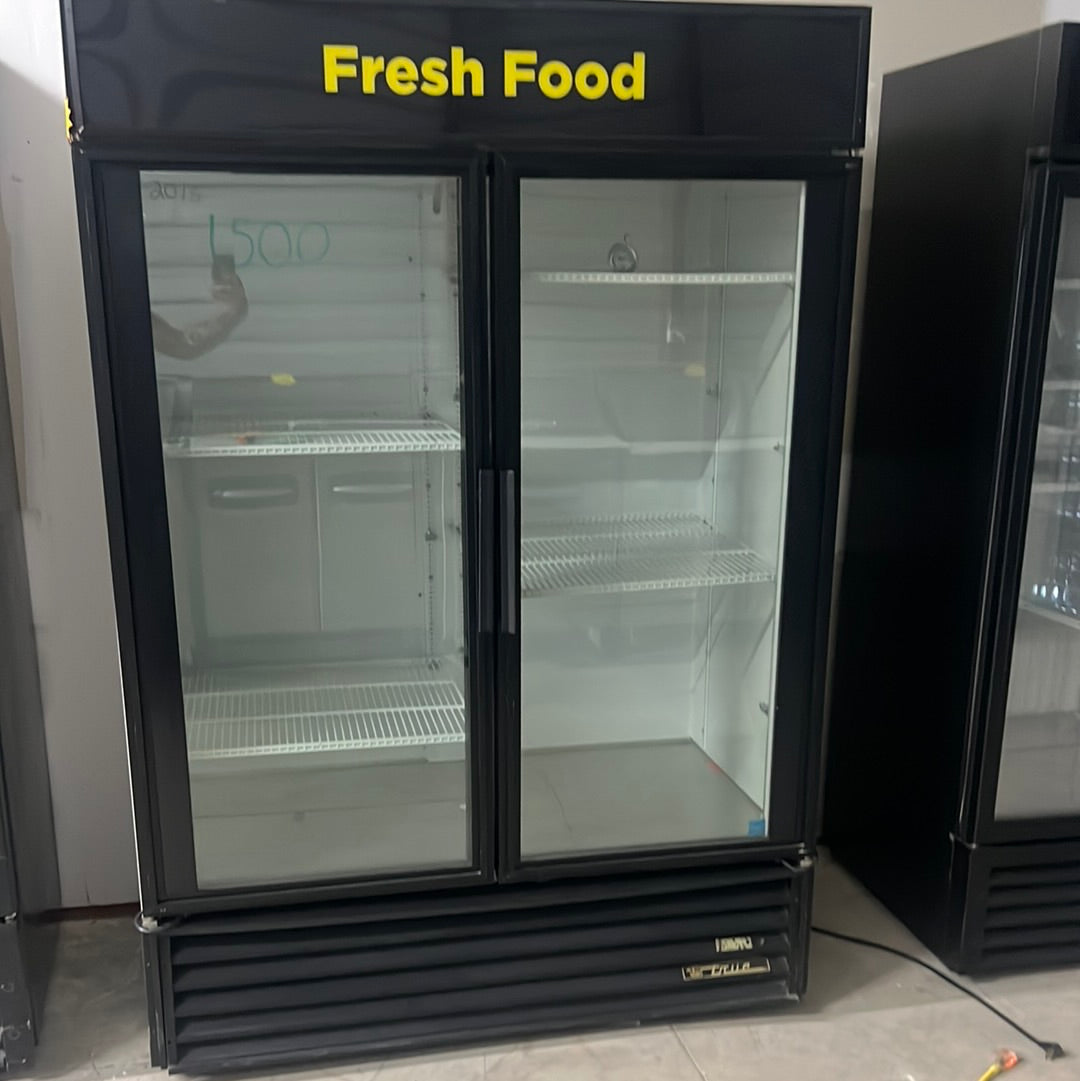 USED True Brand 2 Glass Door Cooler