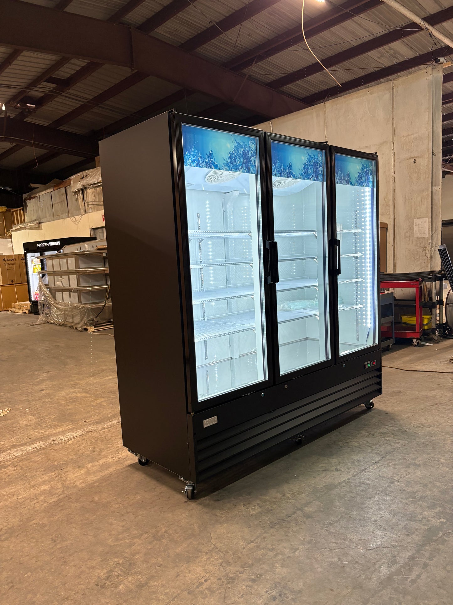 CES 3 Door Glass Front Merchandiser Cooler