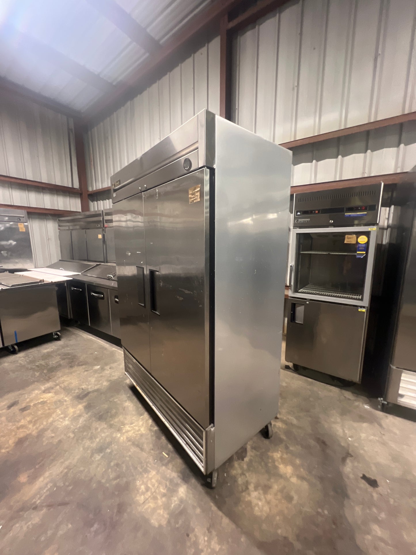 True 2 Door Stainless Steel Refrigerator T49 1-4596631  -- #10010