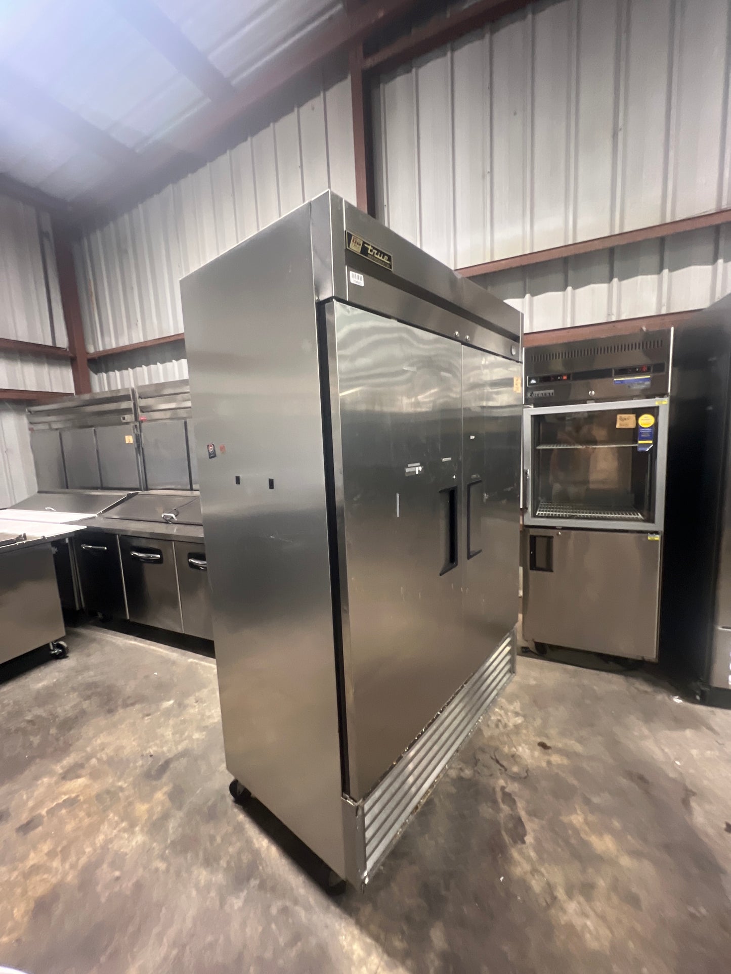 True 2 Door Stainless Steel Refrigerator T49 1-4596631  -- #10010