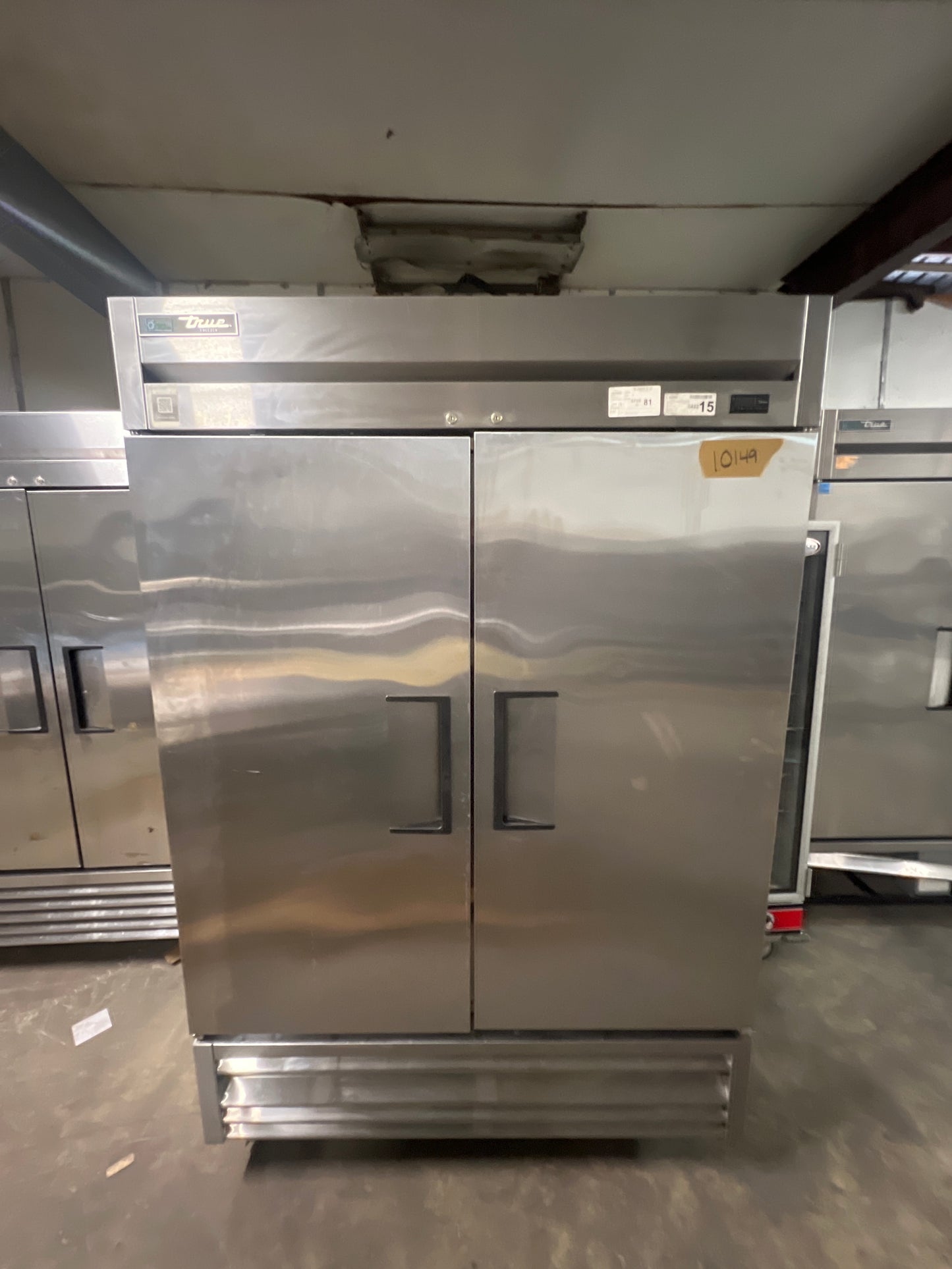 True 2 Door Stainless Steel Freezer 10149