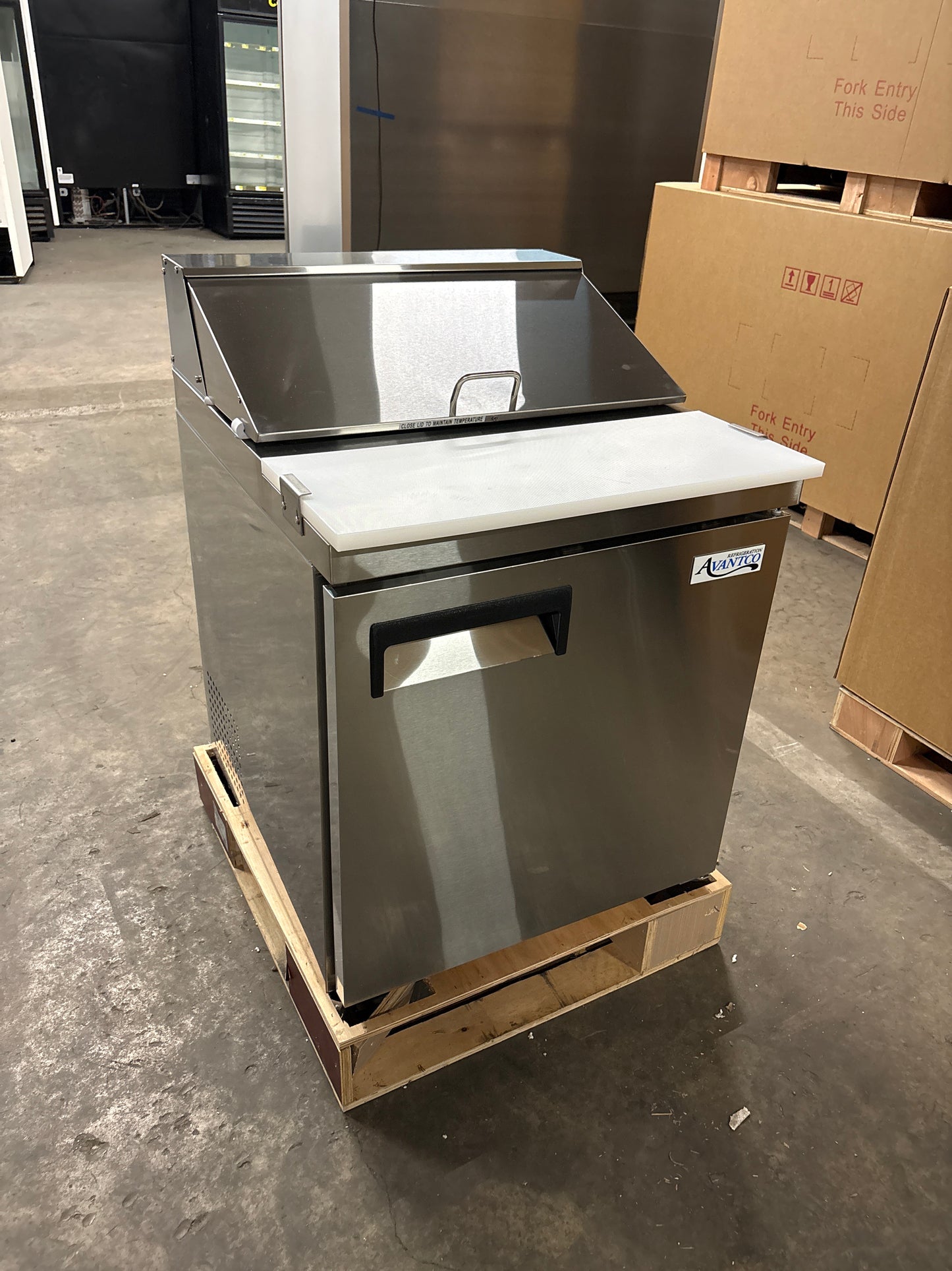 New Open Box Advantco 27” Sandwich Prep Line Station - #0005