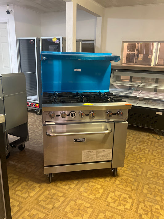 Dukers 36" 6 Burner Stove w/ Oven