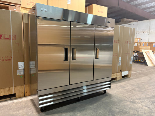 CES Brand 3 Door Stainless Steel Freezer