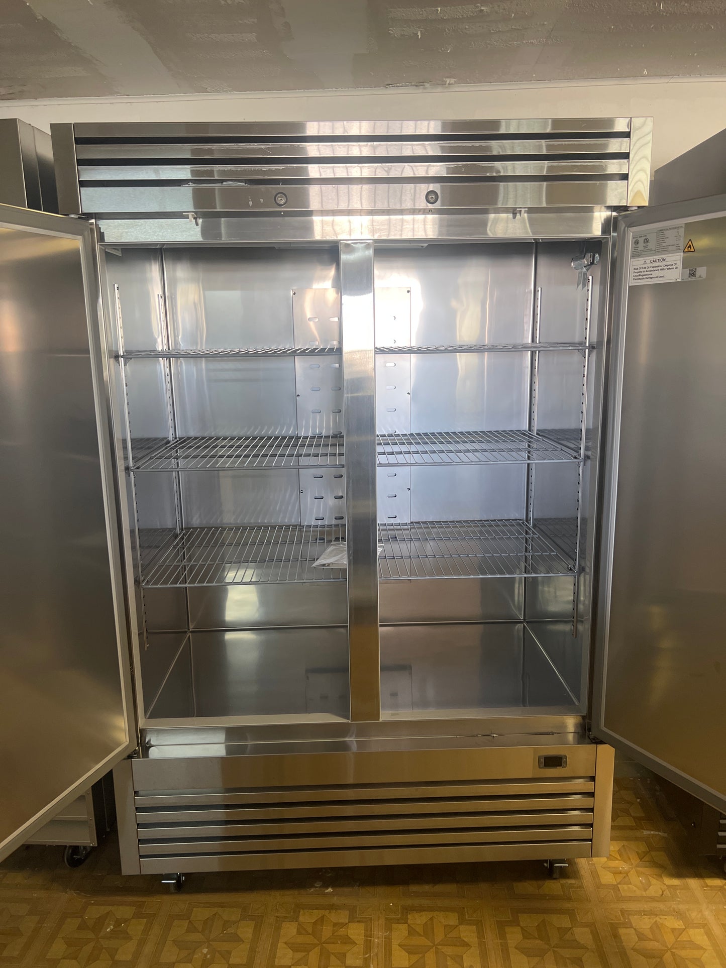 Ctoria 2 Door Stainless Steel Freezer