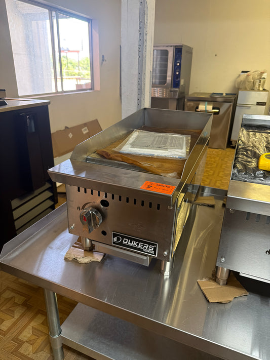 Dukers 12” Flat Top Griddle
