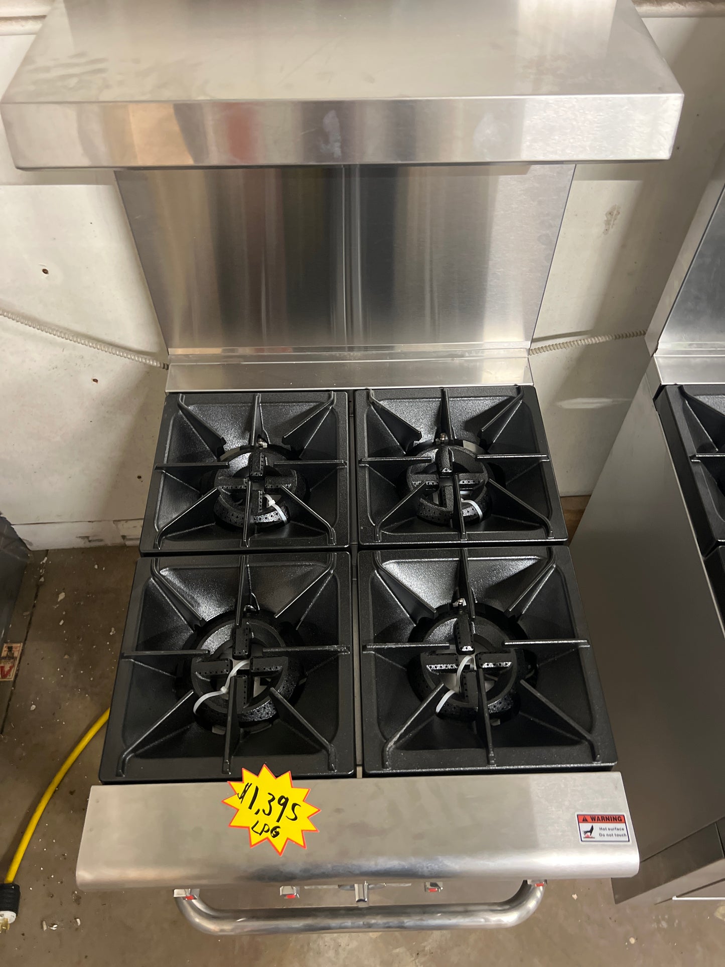 24" 4 Burner Stove with Oven