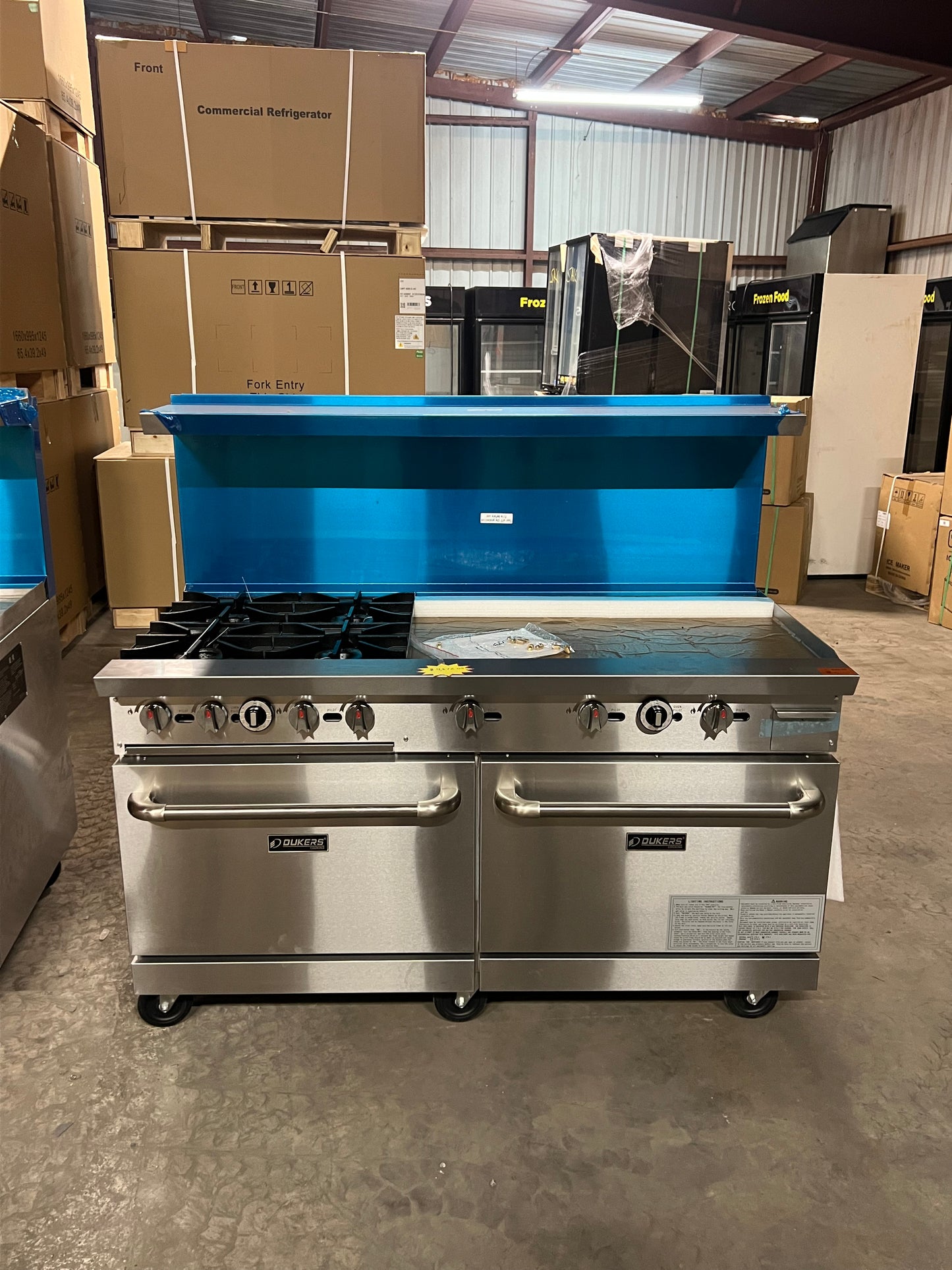 Dukers 60" Stove (4 burner 36" Griddle)