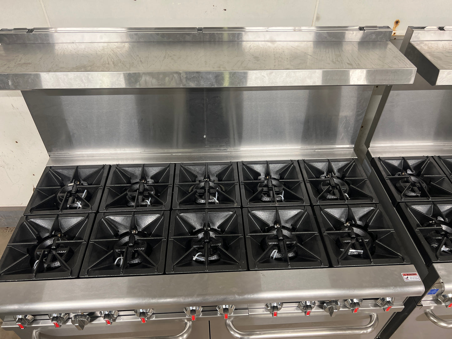 60" 10 Burner Stove with Ovens