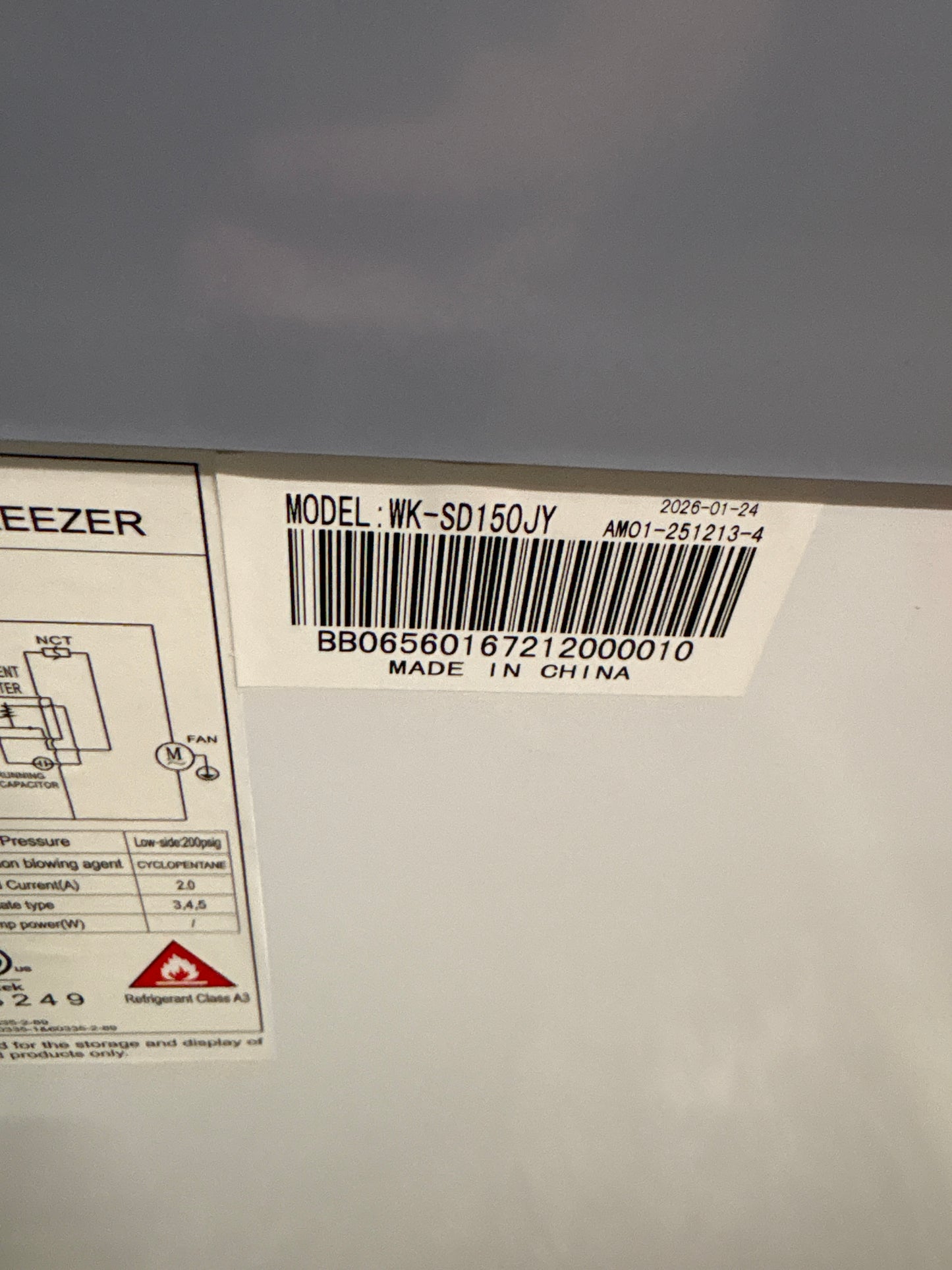 Westlake 27” Ice Cream Freezer WK-SD150JY