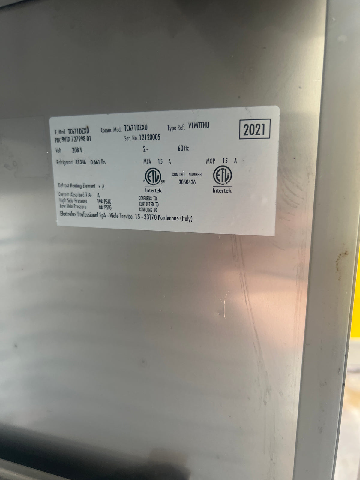 Electrolux Blast Cooler/Thawing Cabinet - 10020