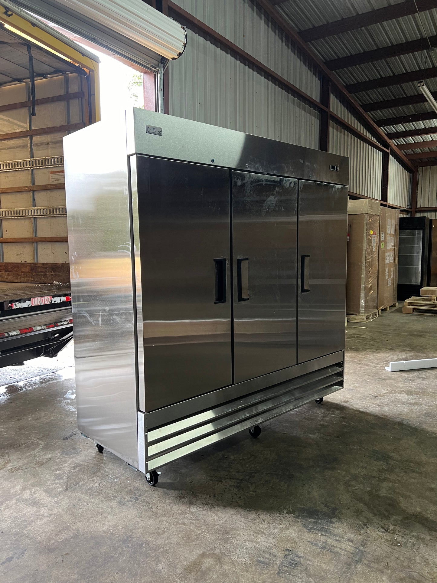 CES Brand 3 Door Stainless Steel Freezer