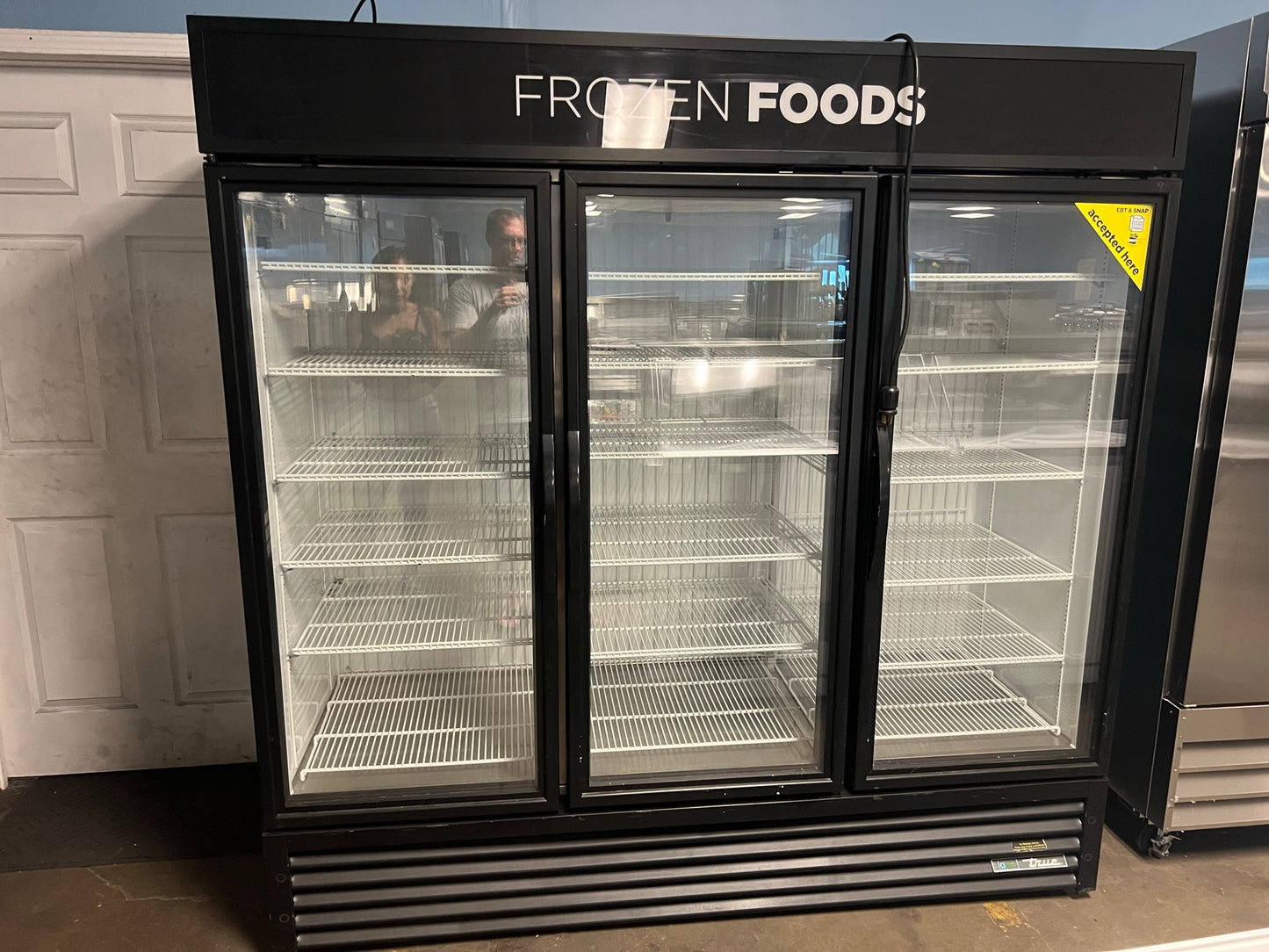 USED True Brand 3 Glass Door Freezer