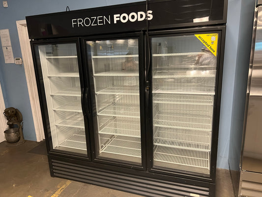 USED True Brand 3 Glass Door Freezer