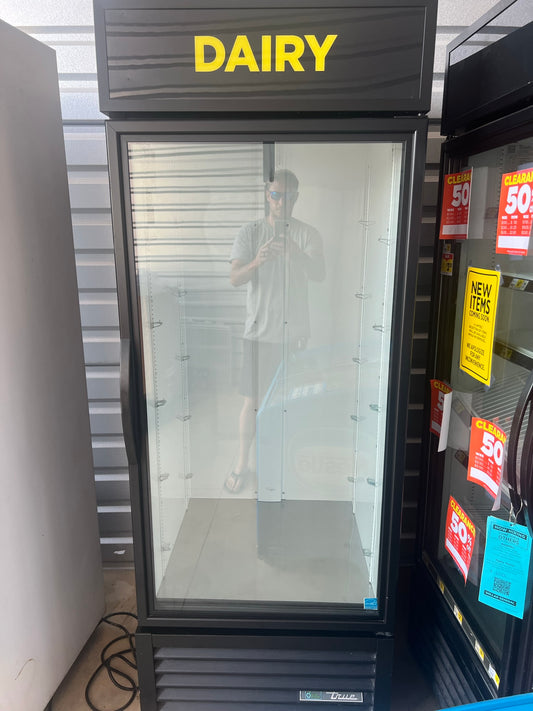 USED True Brand Single Glass Door Cooler