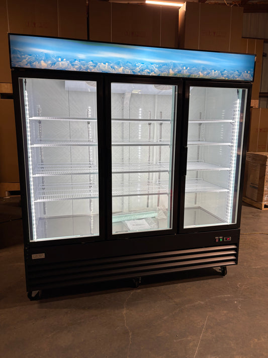 CES 3 Door Glass Merchandiser Freezer