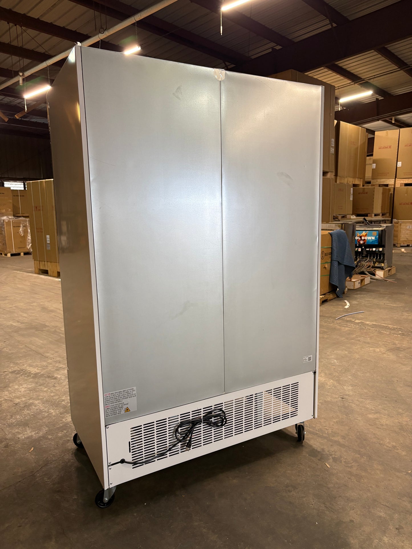 CES 2 Door Glass Merchandiser (White)